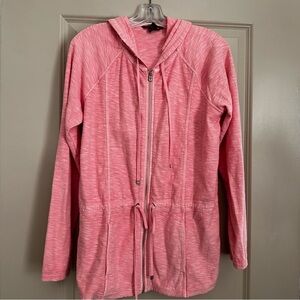 Tommy Bahama Peach Zip Hoodie Drawstring Jacket - Women’s Large